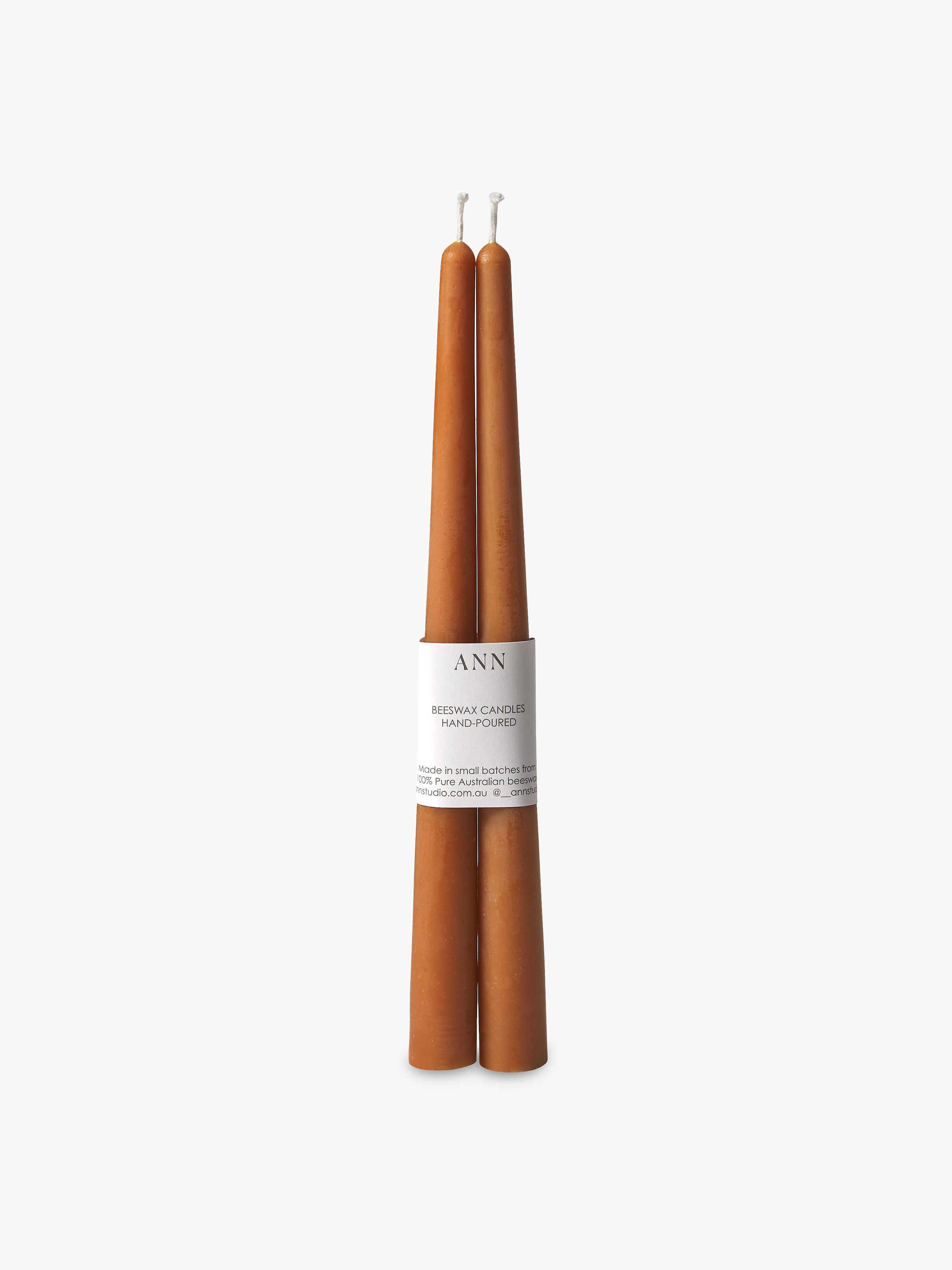 Tapered Candle Pair - Caramel
