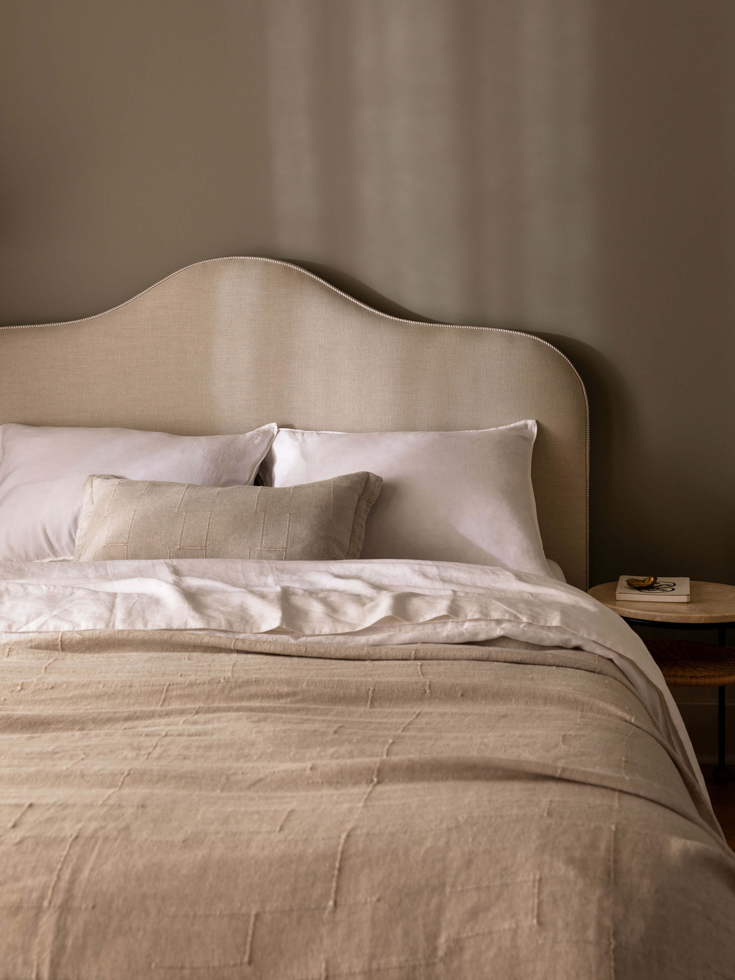 Palermo Natural French Linen Bedcover