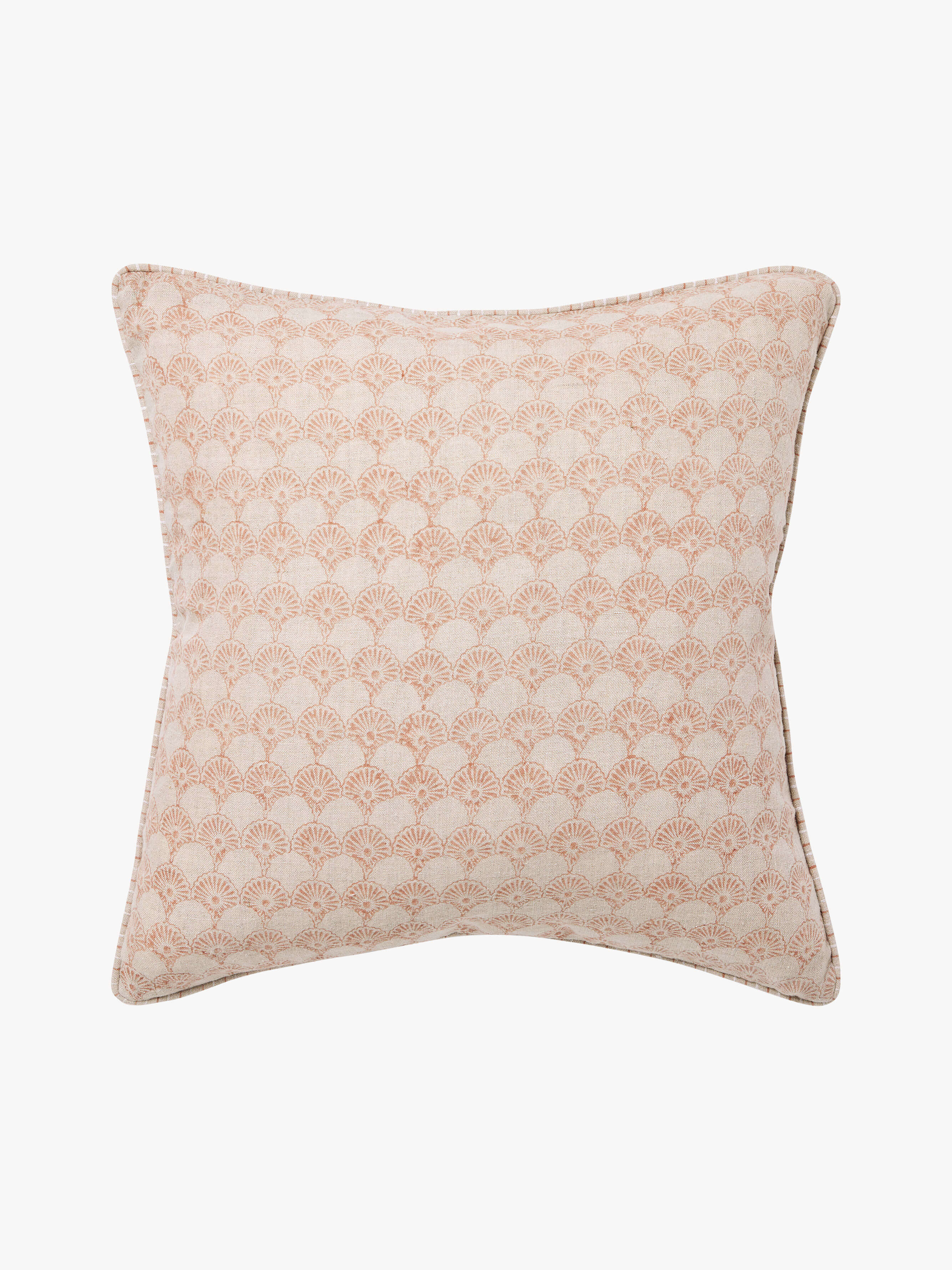 Cove Baked Clay Reversible Linen Cushion