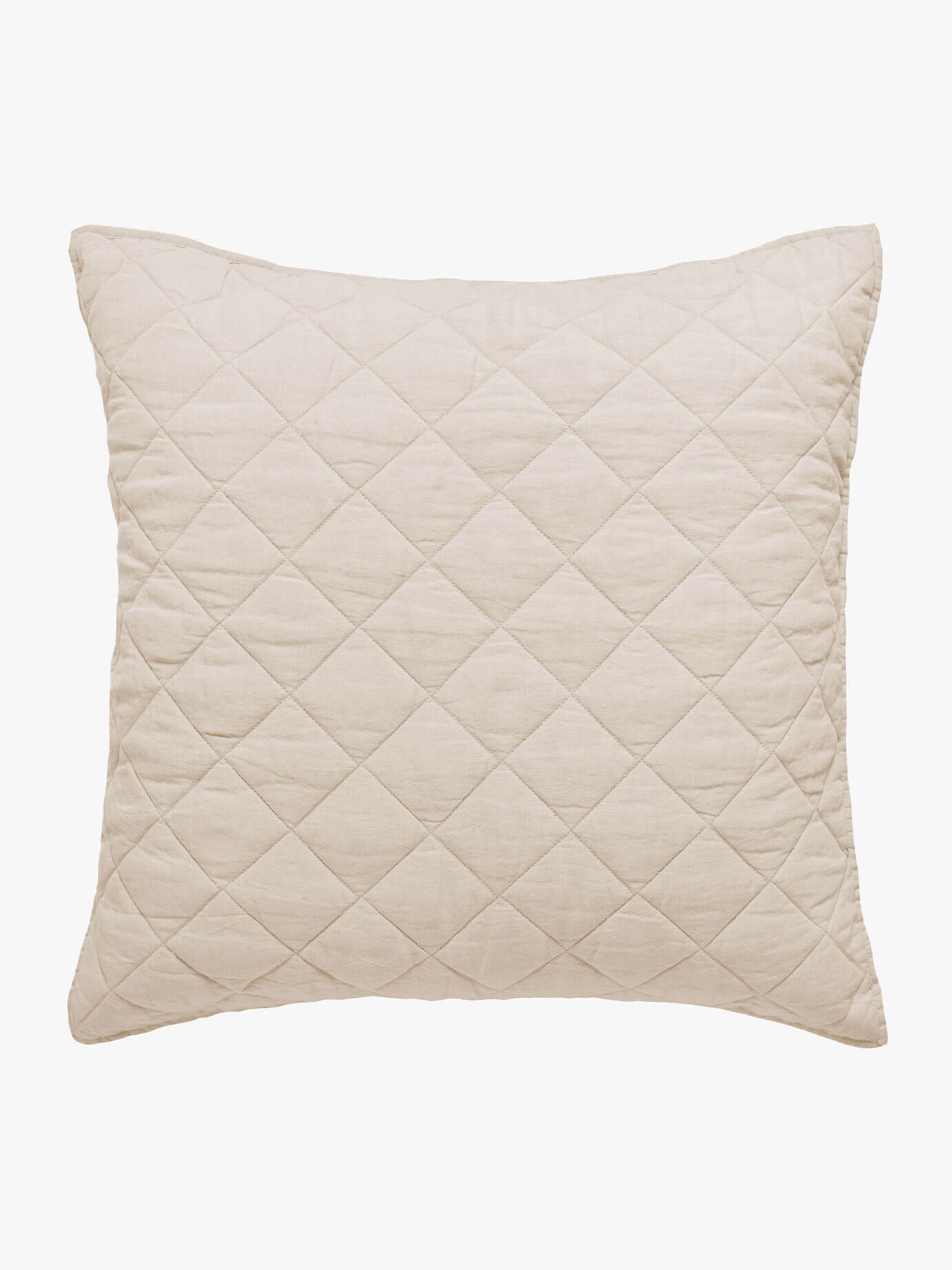Soho Oatmeal Linen & Cotton Quilted Pillowcases