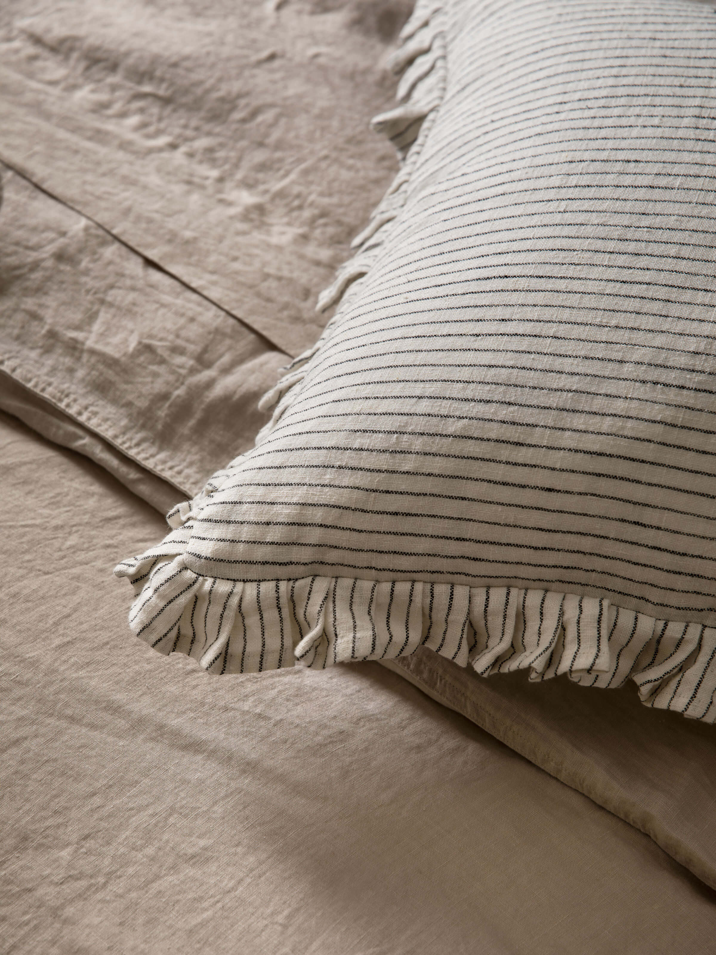 Celine French Linen Pleated Pillowcases
