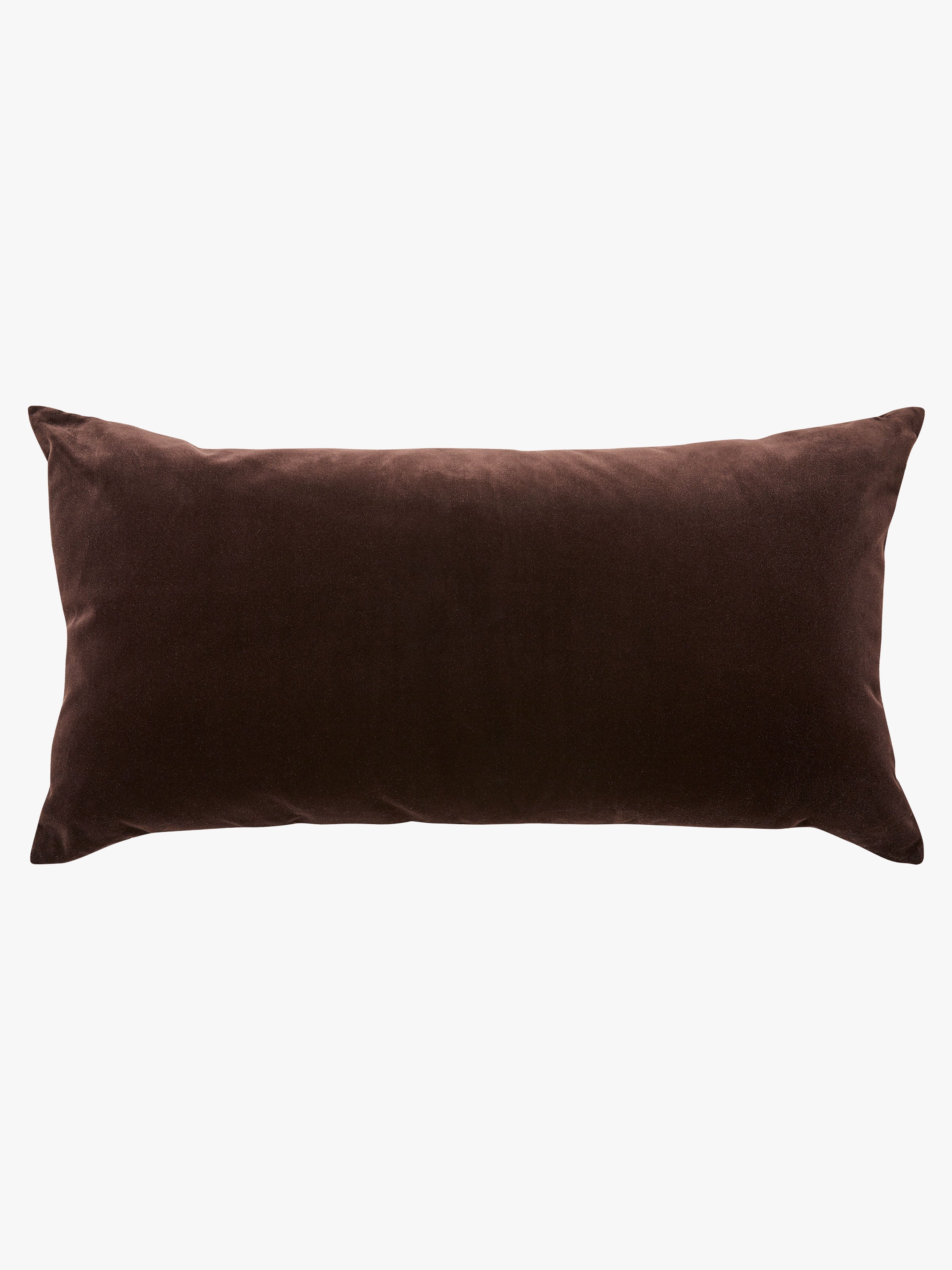 Etro Chocolate Lumbar Velvet Cushion