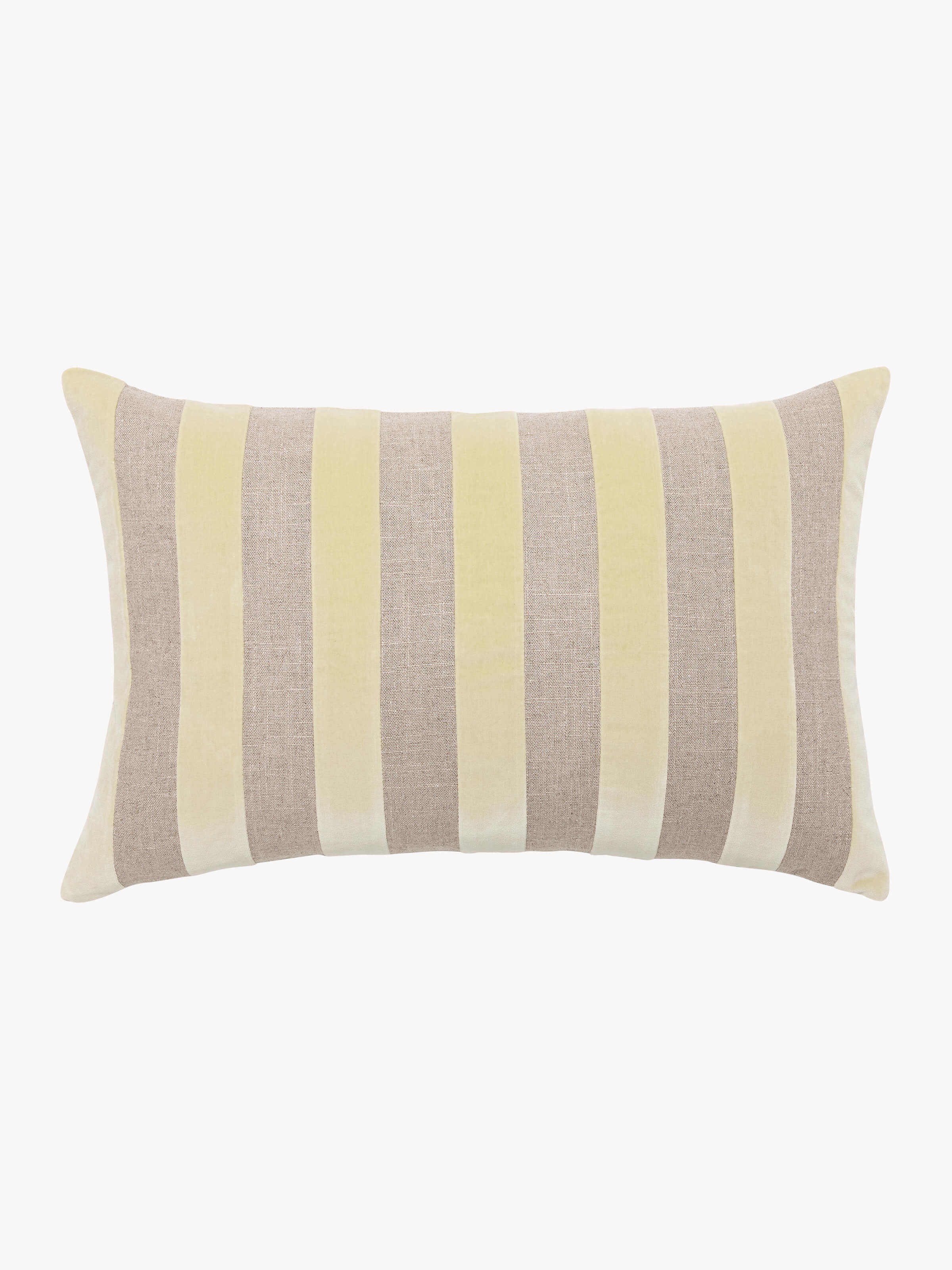 Etro Limone Stripe Velvet Cushion