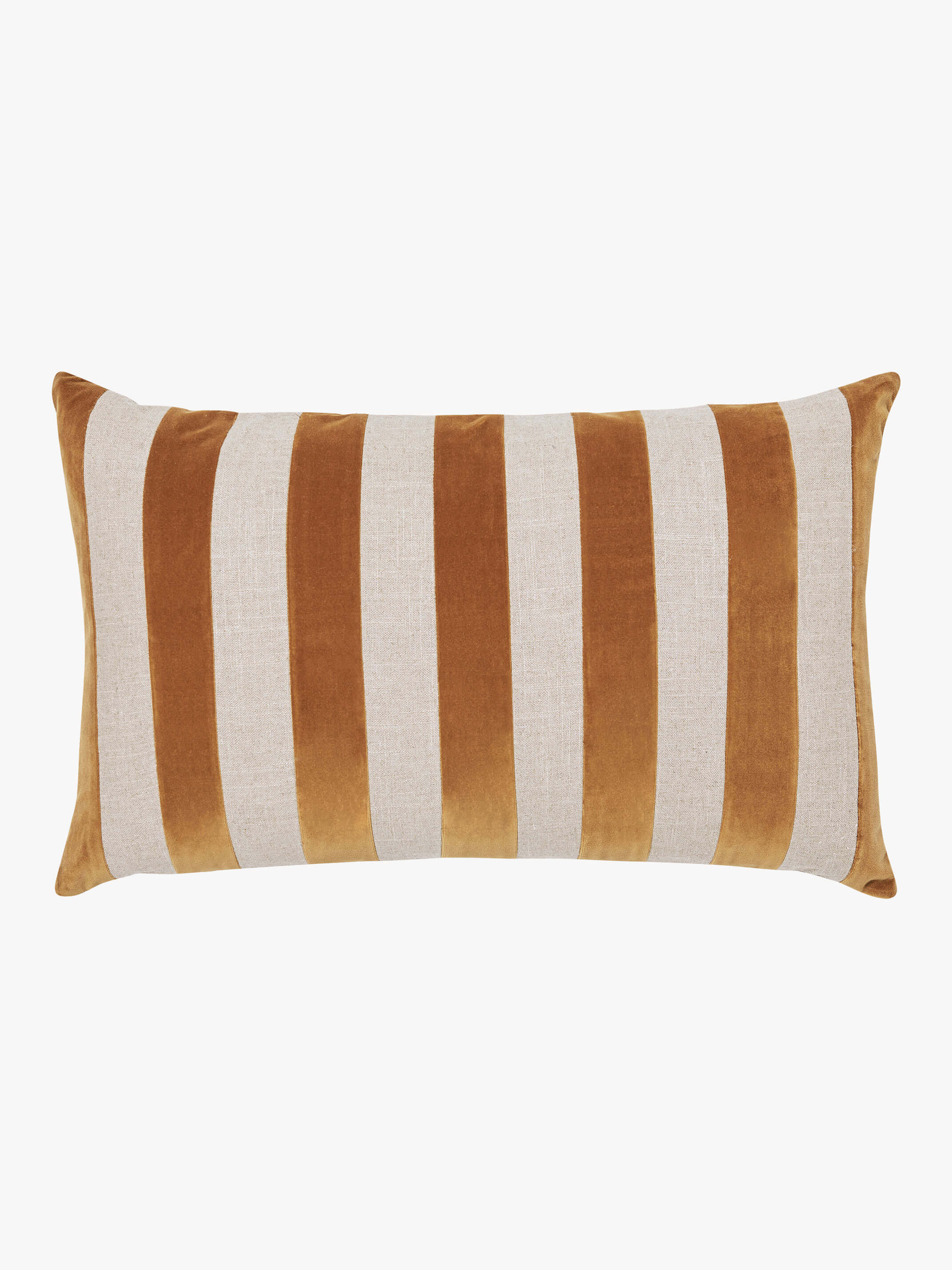 Etro Toffee Stripe Velvet Cushion