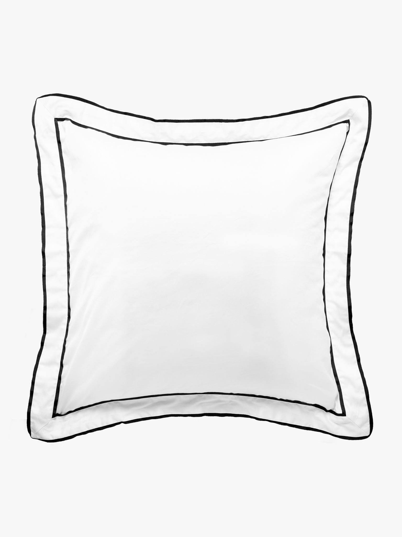 Grosgrain Black Pillowcase Pillowcase L&M Home European 