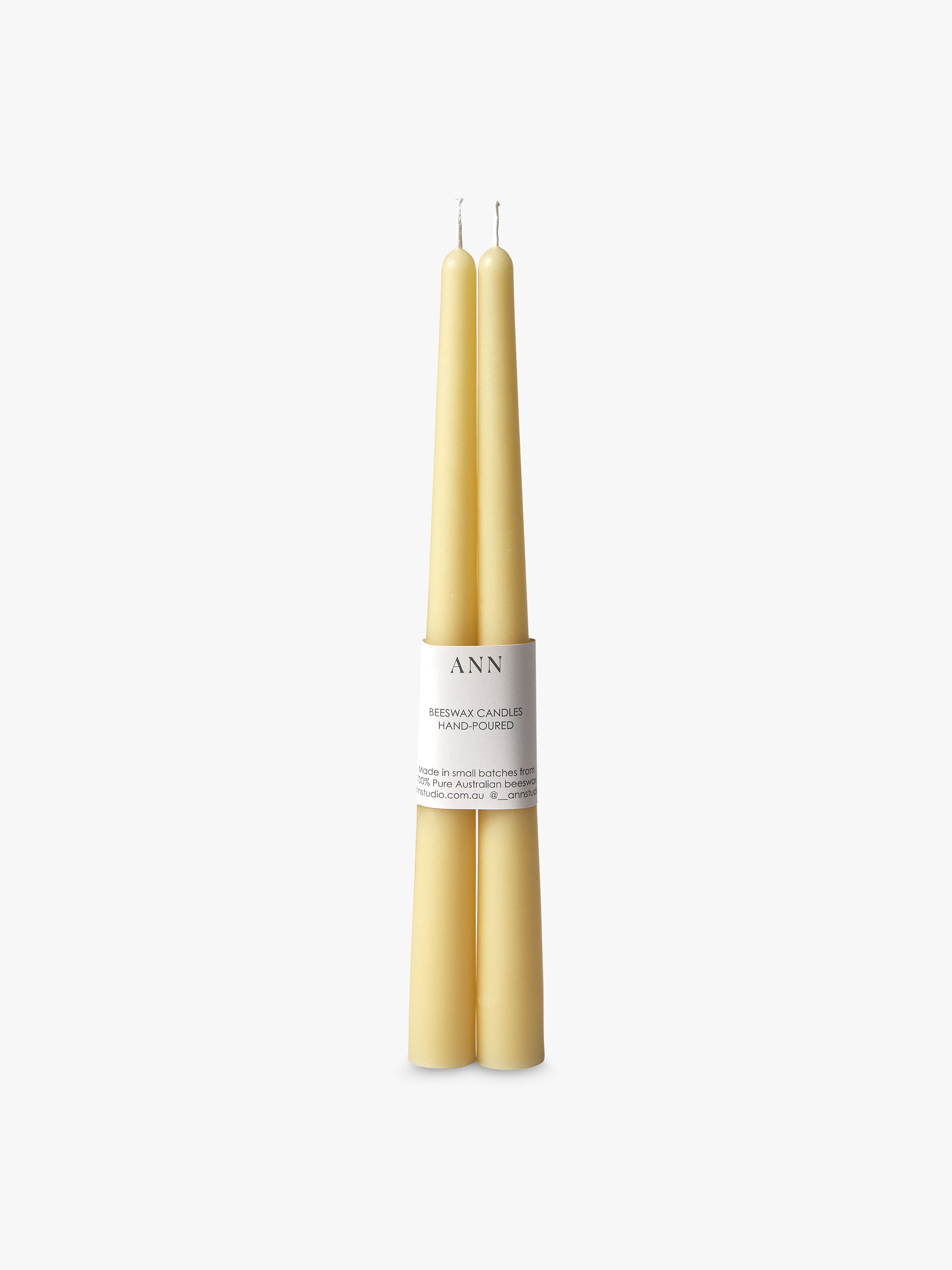 Tapered Candle Pair - Natural
