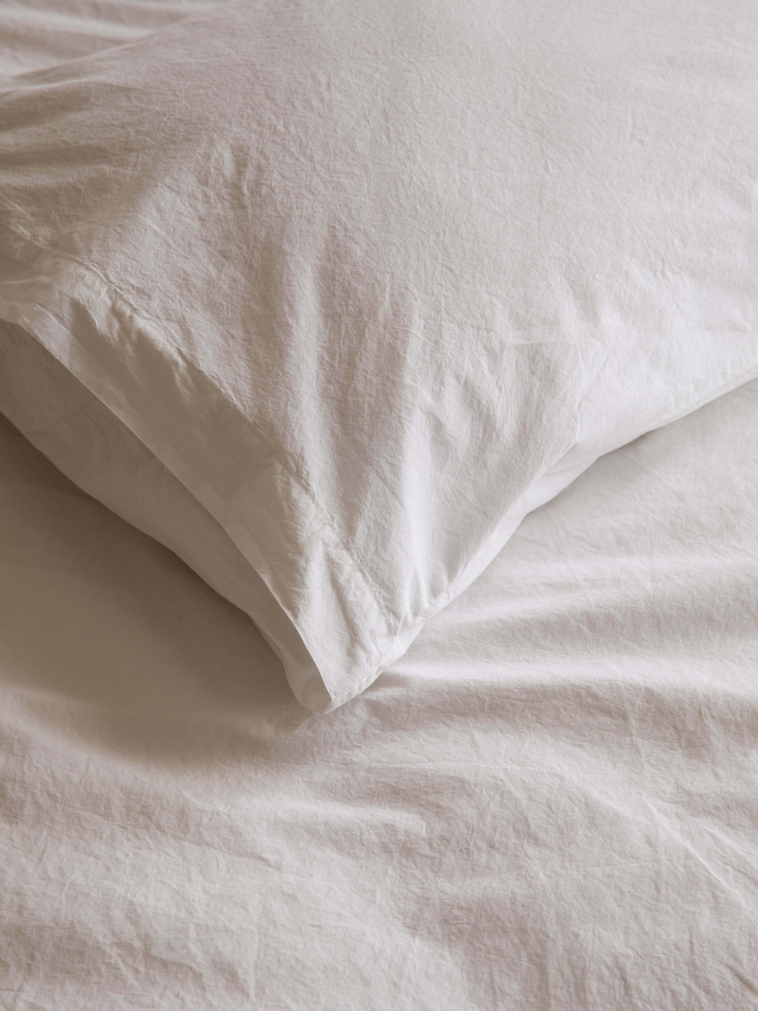 Nordic White Portuguese Cotton Pillowcases
