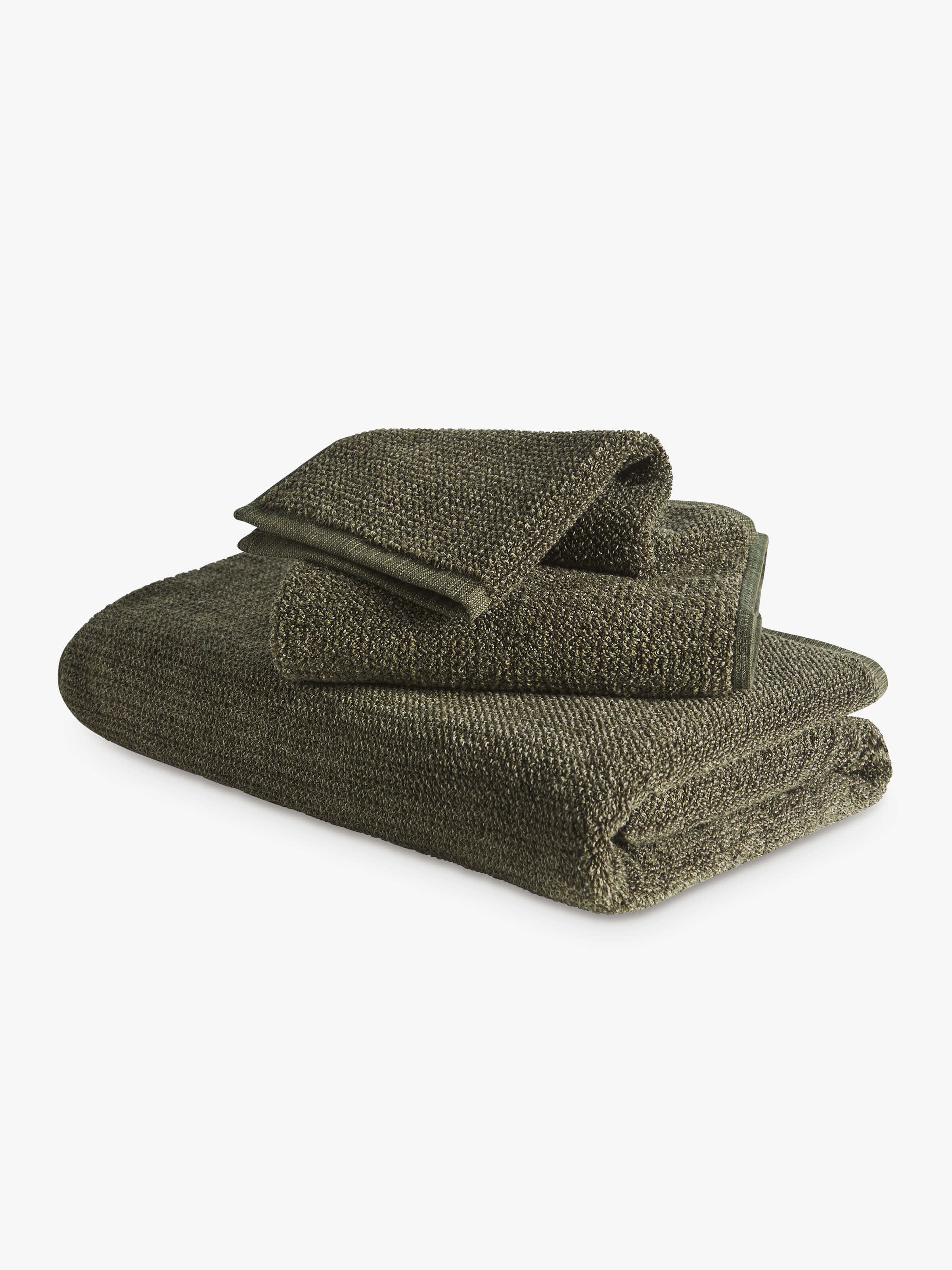 Tweed Olive Towels