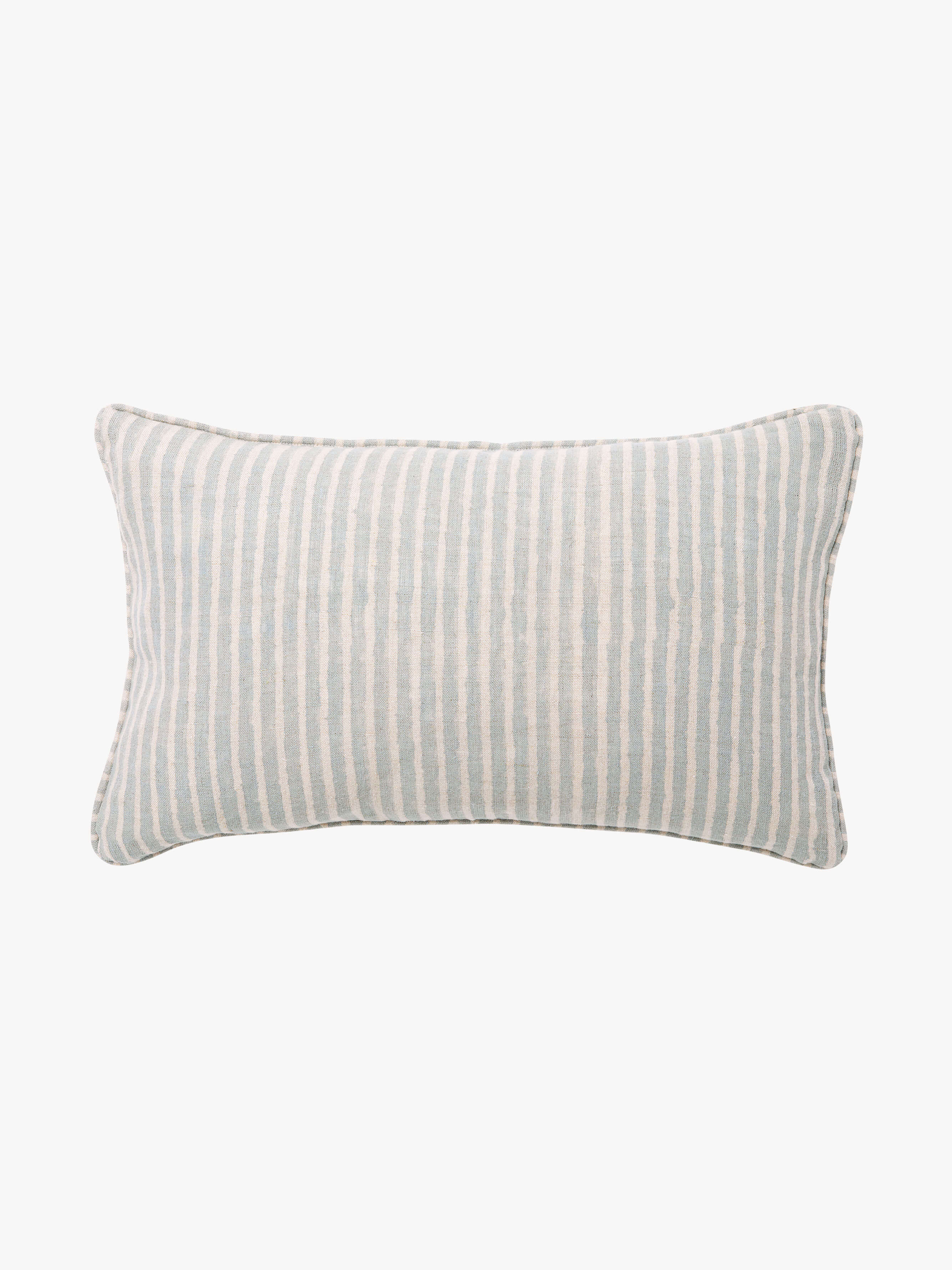 Gia Aqua Reversible Linen Cushion