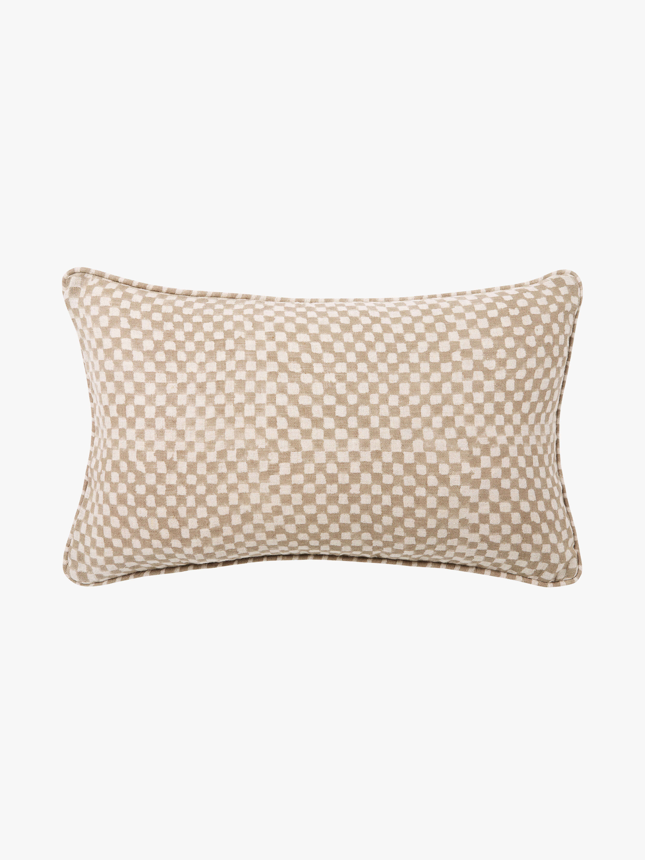 Gia Mocha Reversible Linen Cushion