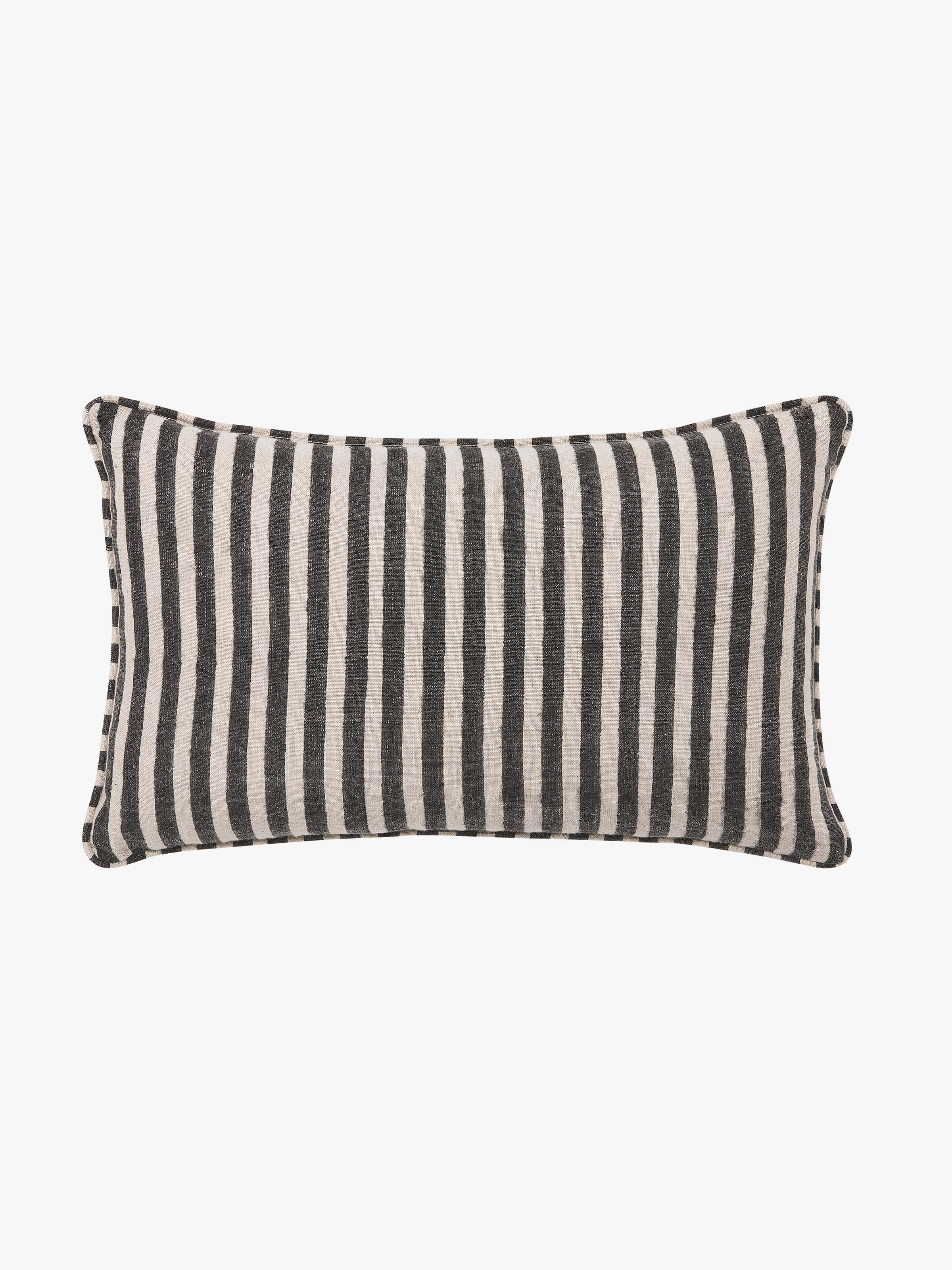 Quinn Black Reversible Linen Cushion