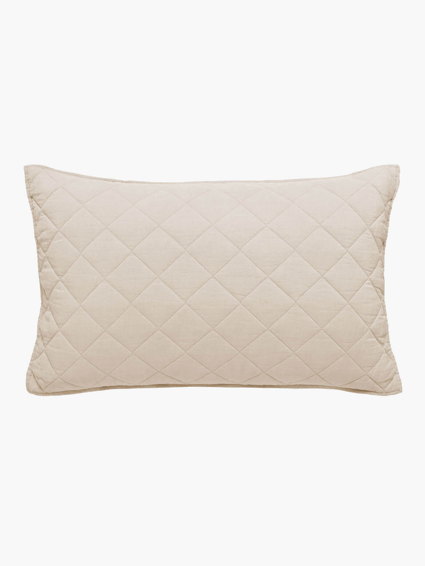 Soho Oatmeal Linen & Cotton Quilted Pillowcases