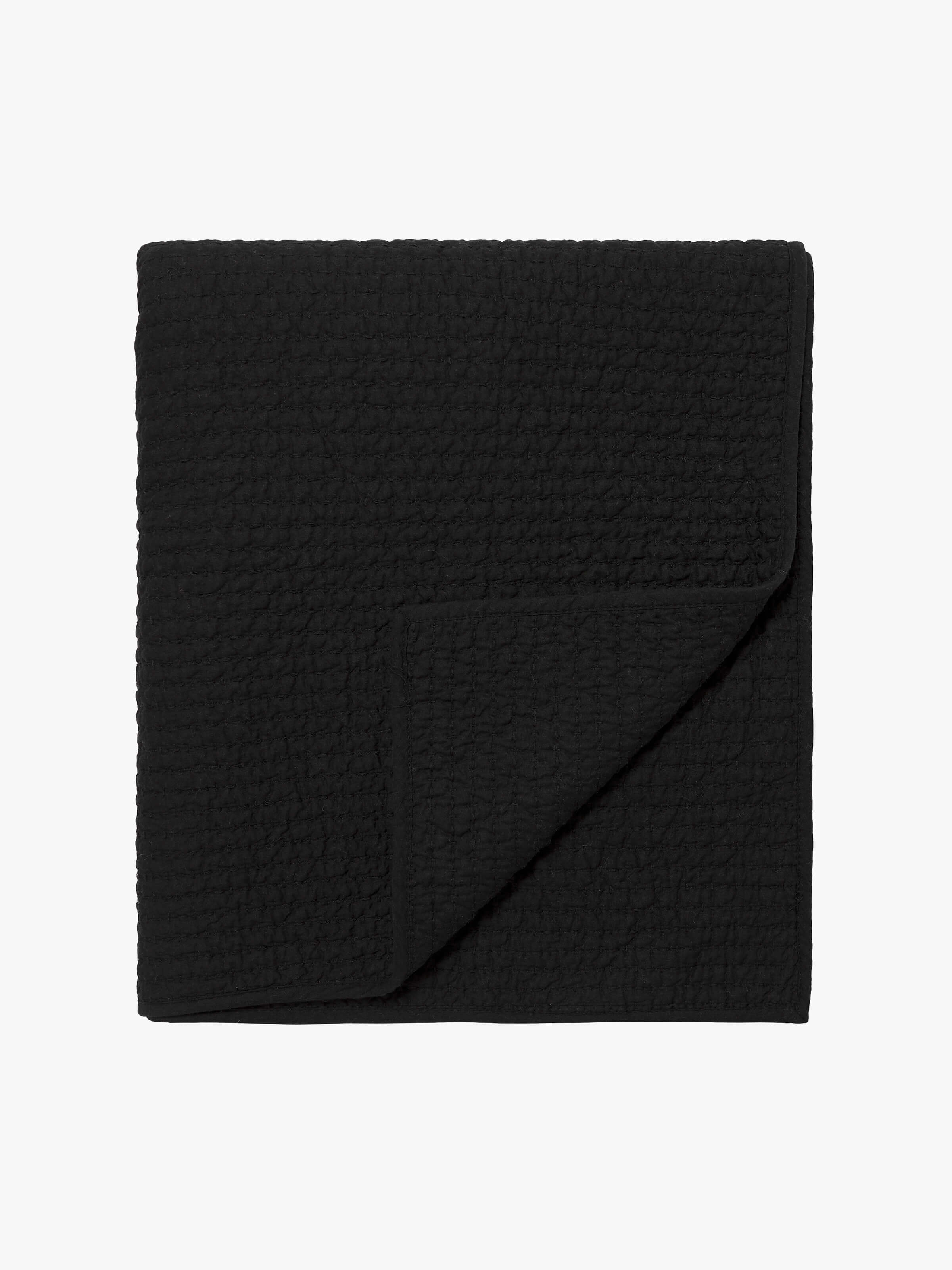 Aspen Black Pure Cotton Quilt