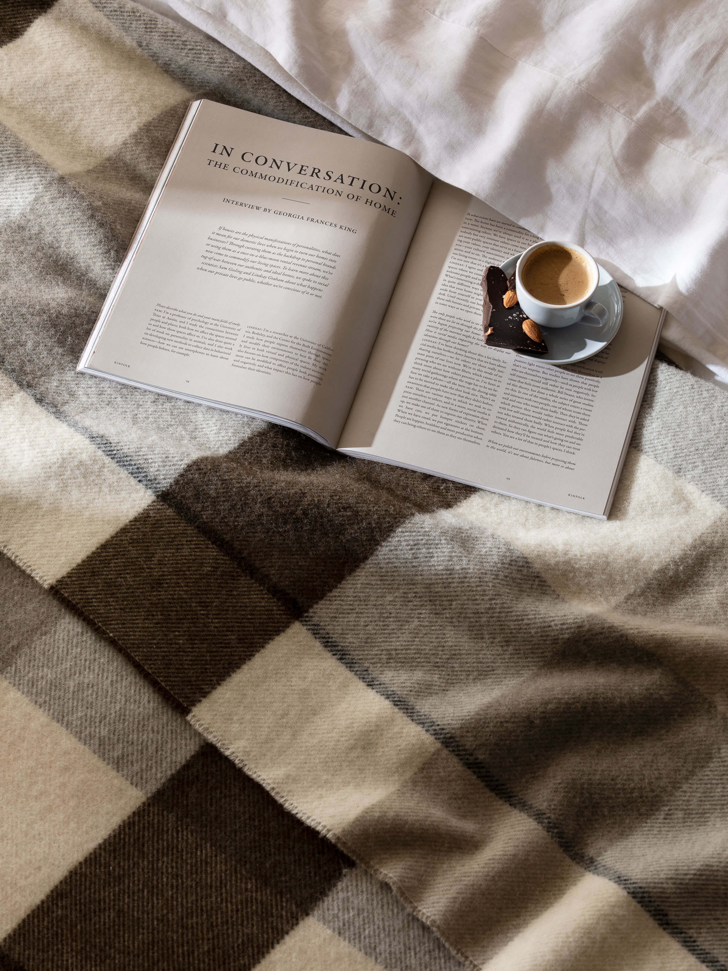 Alby Chocolate Australian Wool Blanket