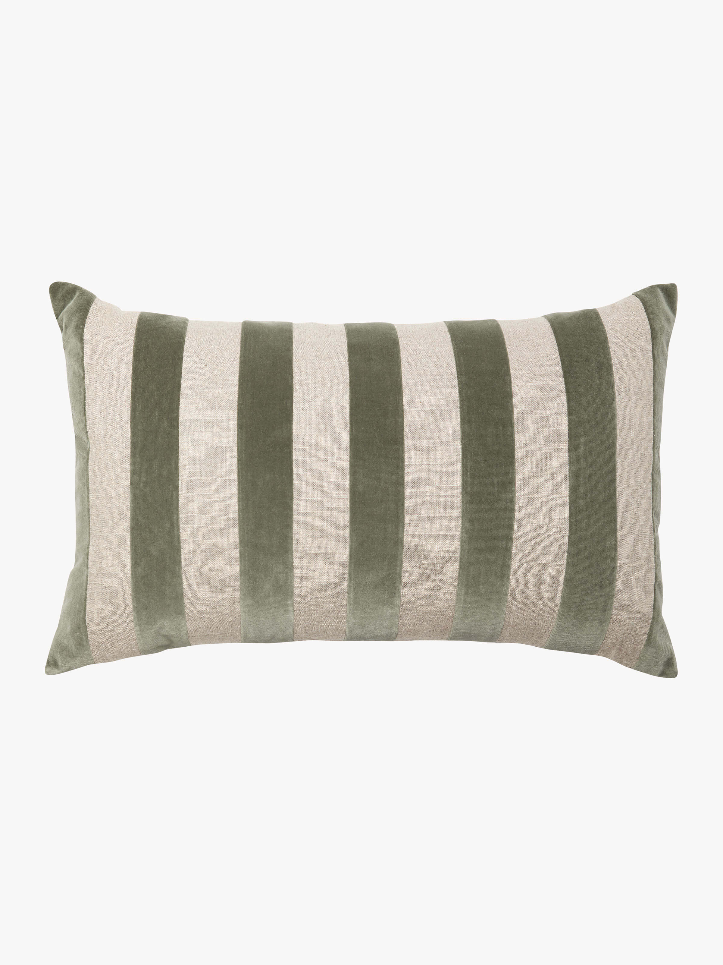 Etro Eucalypt Stripe Velvet Cushion