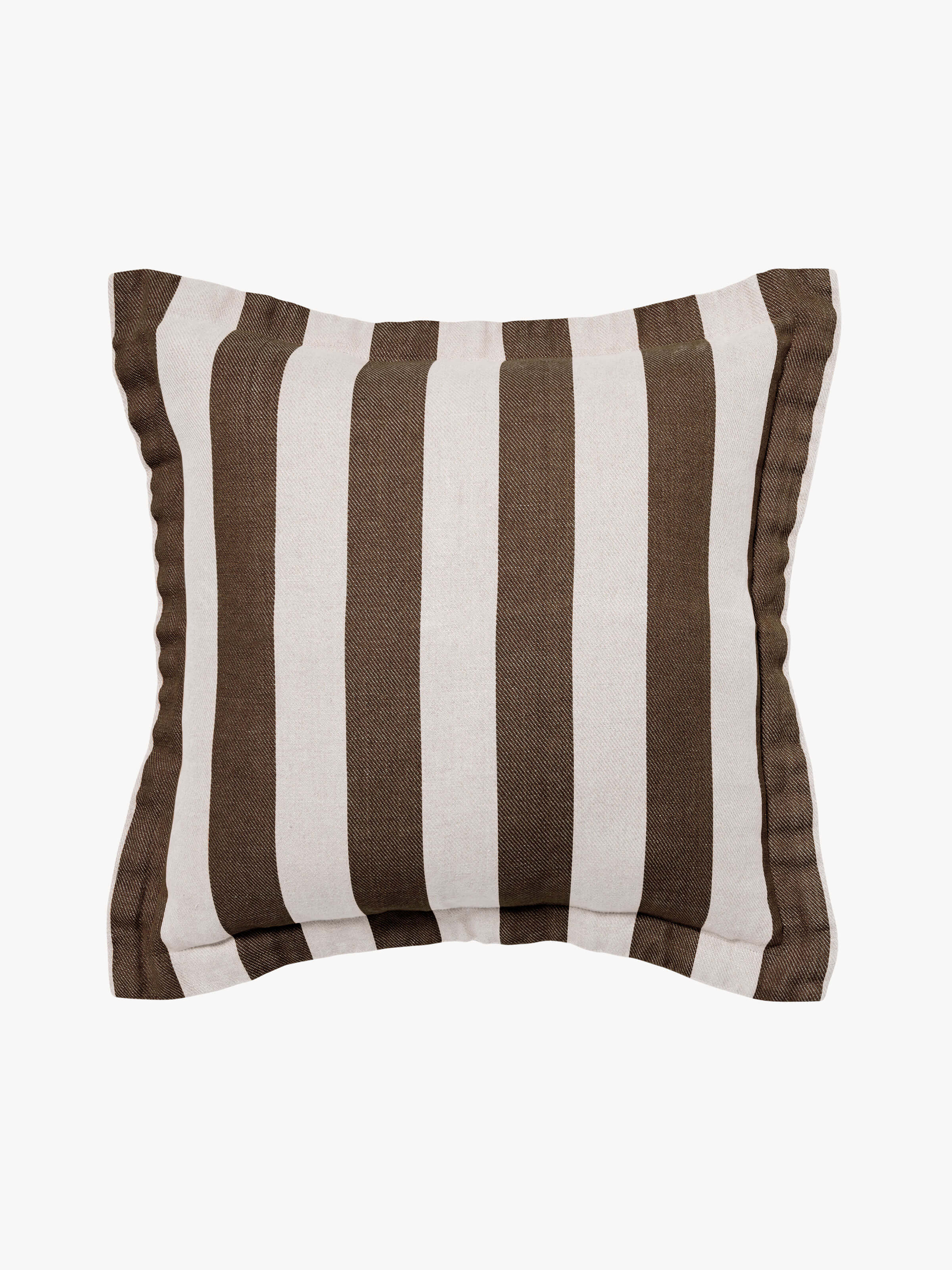 Voyage Chocolate French Linen Cushion