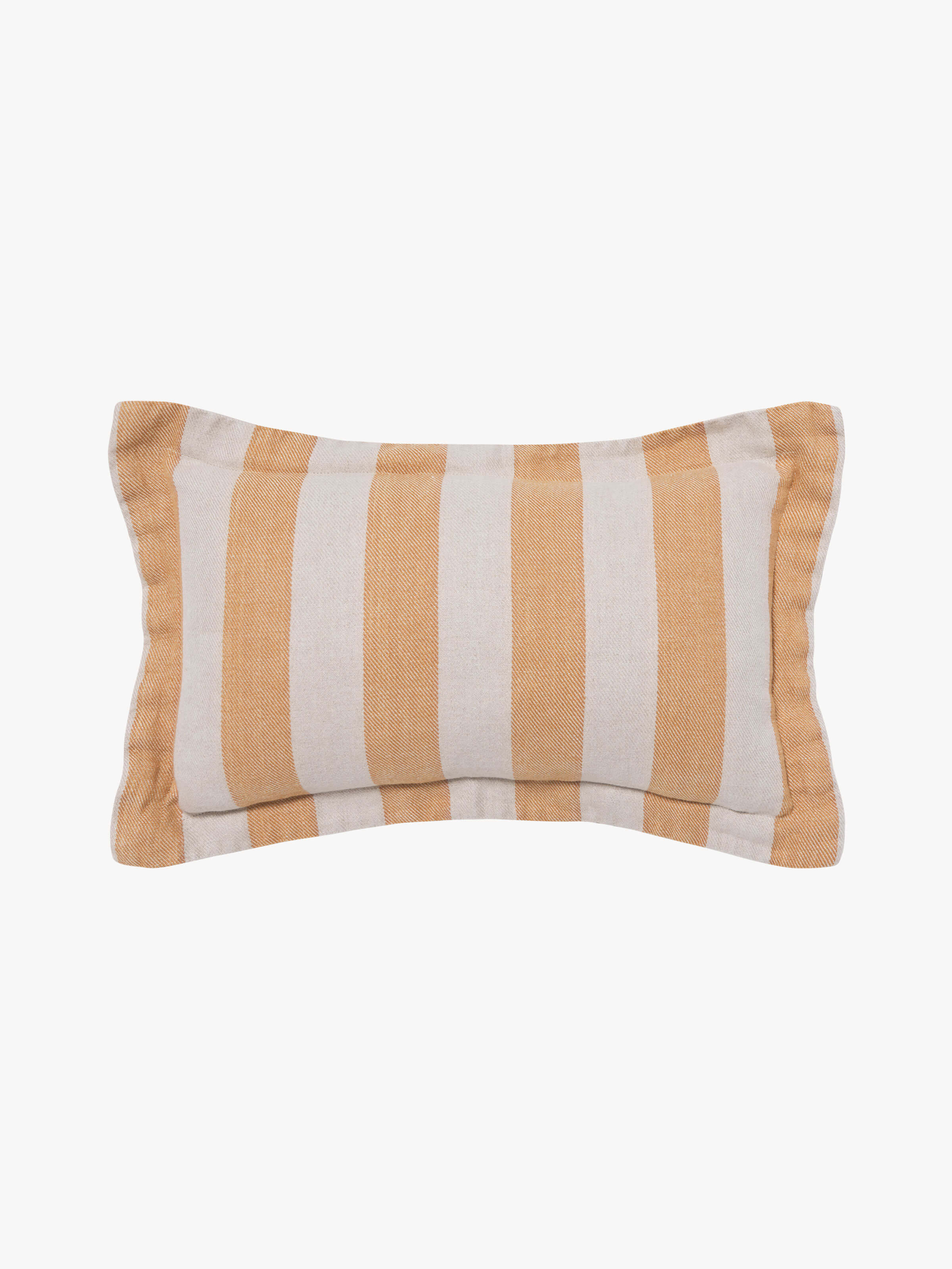 Voyage Tangerine French Linen Mini Cushion