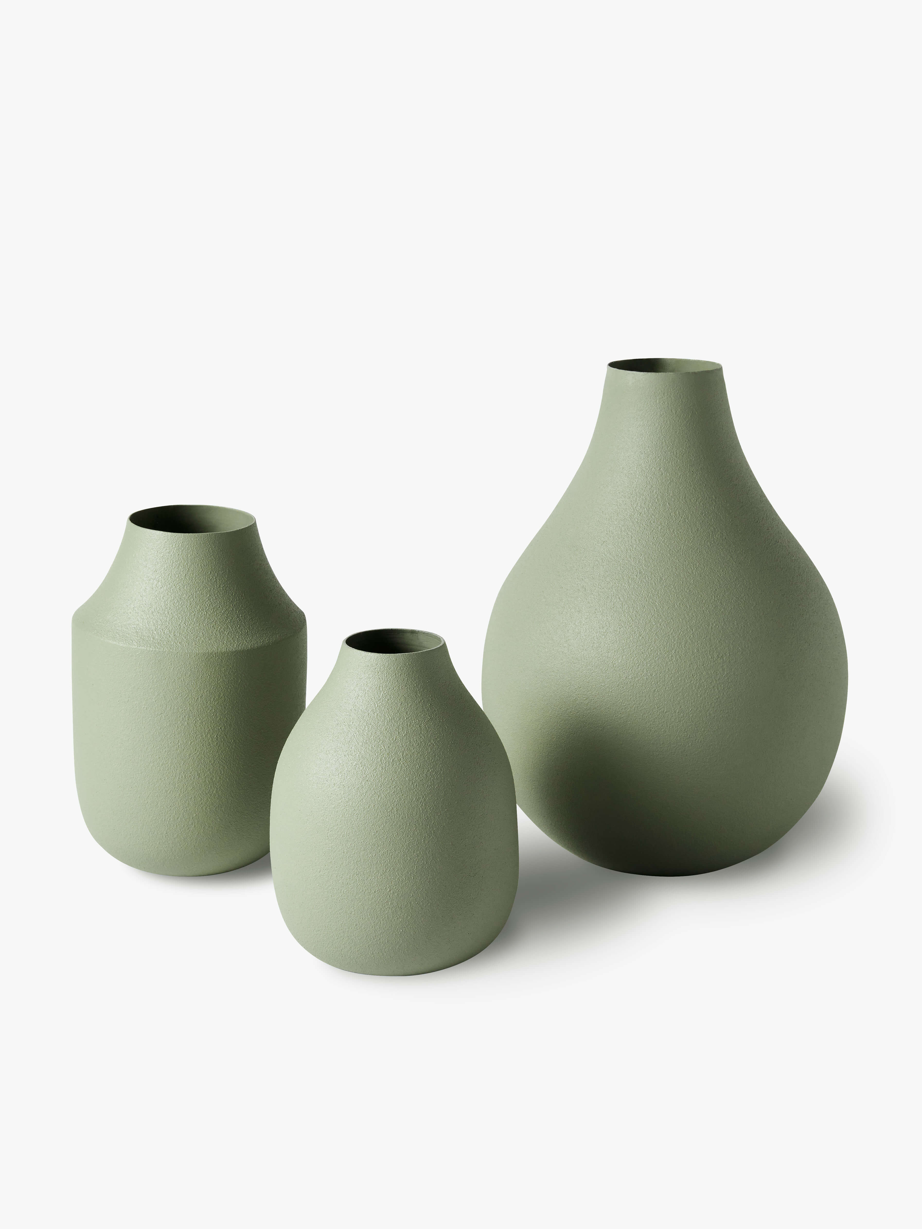 Mona Sage Trio of Vases
