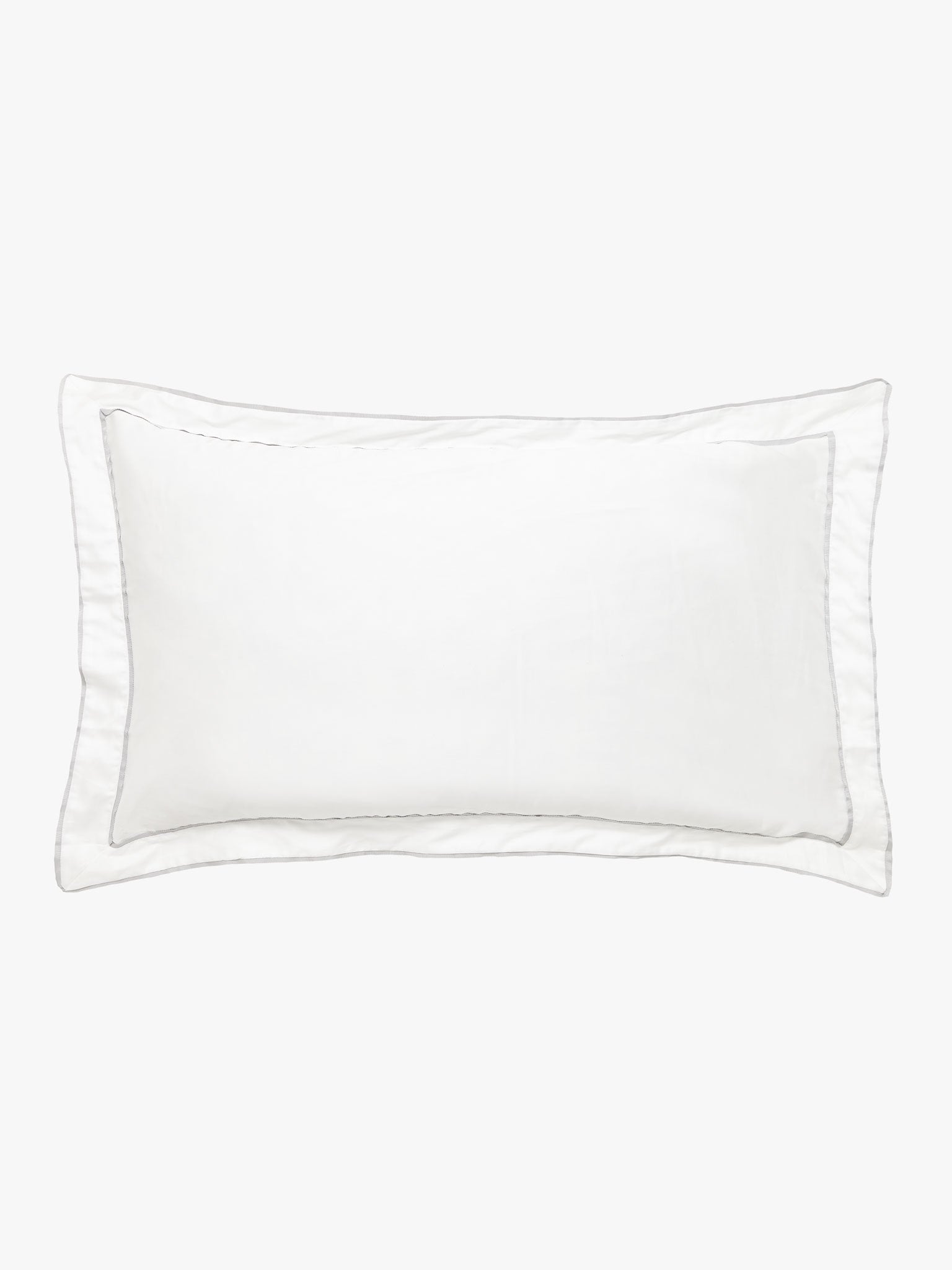 Grosgrain Silver Pillowcase Pillowcase L&M Home Tailored Pair 